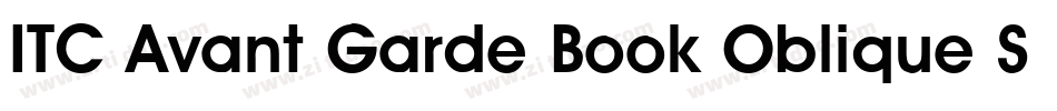 ITC Avant Garde Book Oblique SWA字体转换